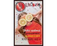 Birthday Card 9th Birthday, Girl with orange halves, 13x20,5 cm